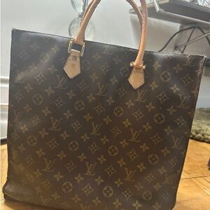 Louis Vuitton Tote Bag with Leather Detail